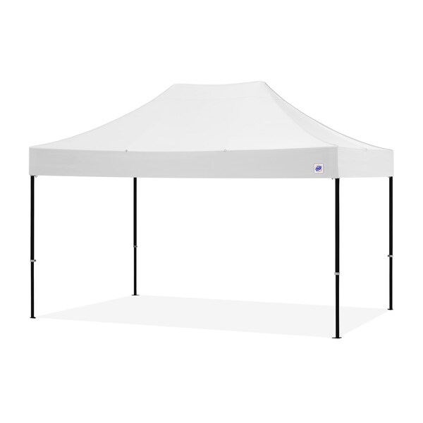 TAA Compliant Endeavor Shelter, 10' W x 15' L, Black Aluminum Frame, White Vented Top